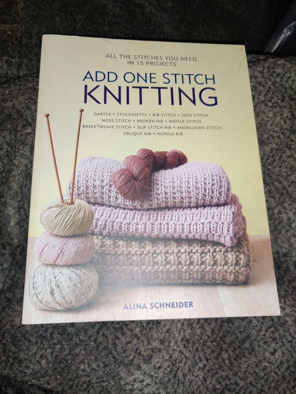Add One Stitch Knitting Craft Book